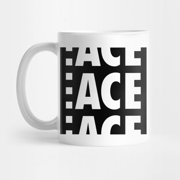 ACE Logo Classic Black (Large Print) by ACE Merch Store